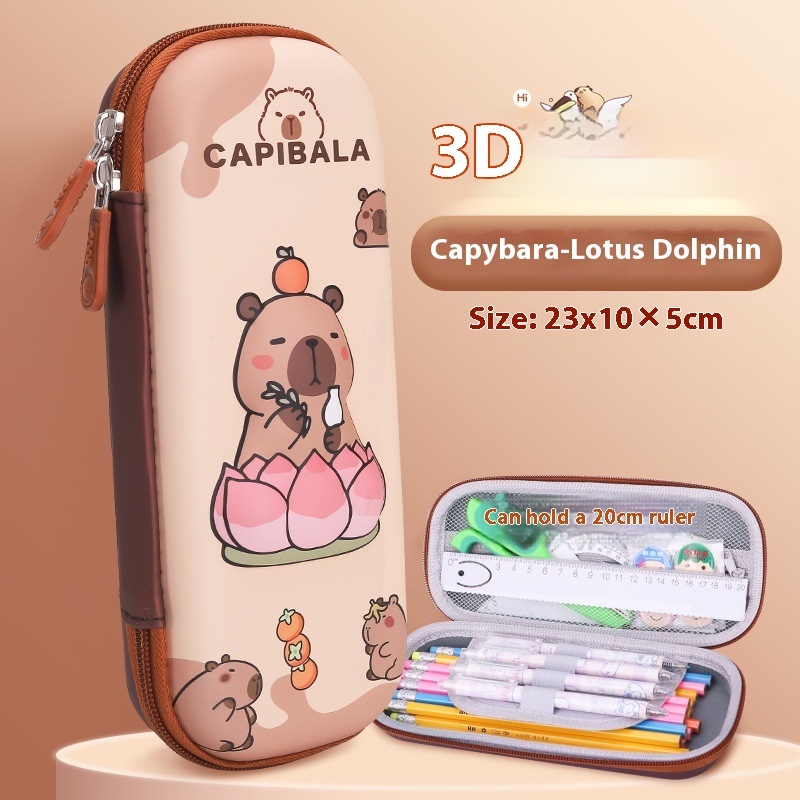 Cartoon 3D Three-dimensional Capabala Children's Stationery Box - Image 4