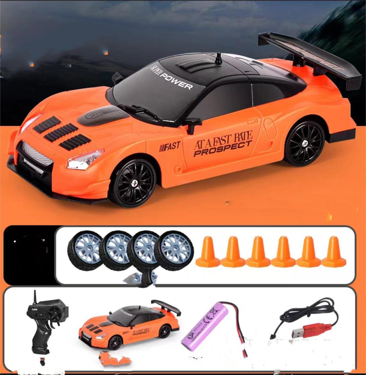 2.4G Drift Rc Car 4WD RC Drift Car Toy Remote Control GTR Model AE86 Vehicle Car RC Racing Car Toy For Children Christmas Gifts - Image 9