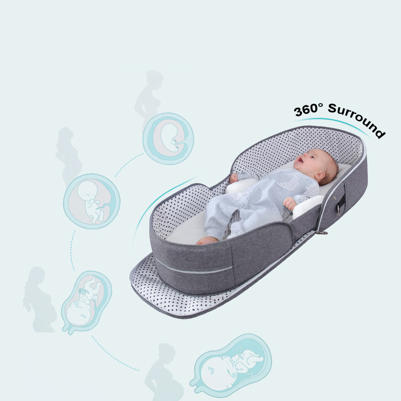 Portable Removable Folding Crib Baby Bed Mammy Bag - Image 8