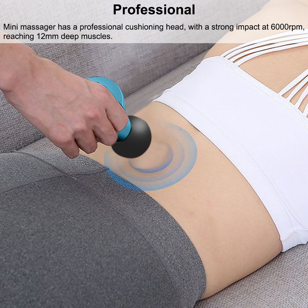 Muscle Massage Mini Pocket Electric Fascia Massage Back Neck Massager Gun For Body Deep Relief Pain Slimming Fascial Tool - Image 5