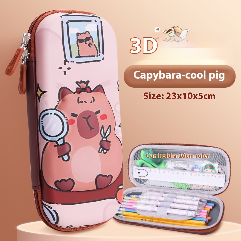 Cartoon 3D Three-dimensional Capabala Children's Stationery Box - Image 6