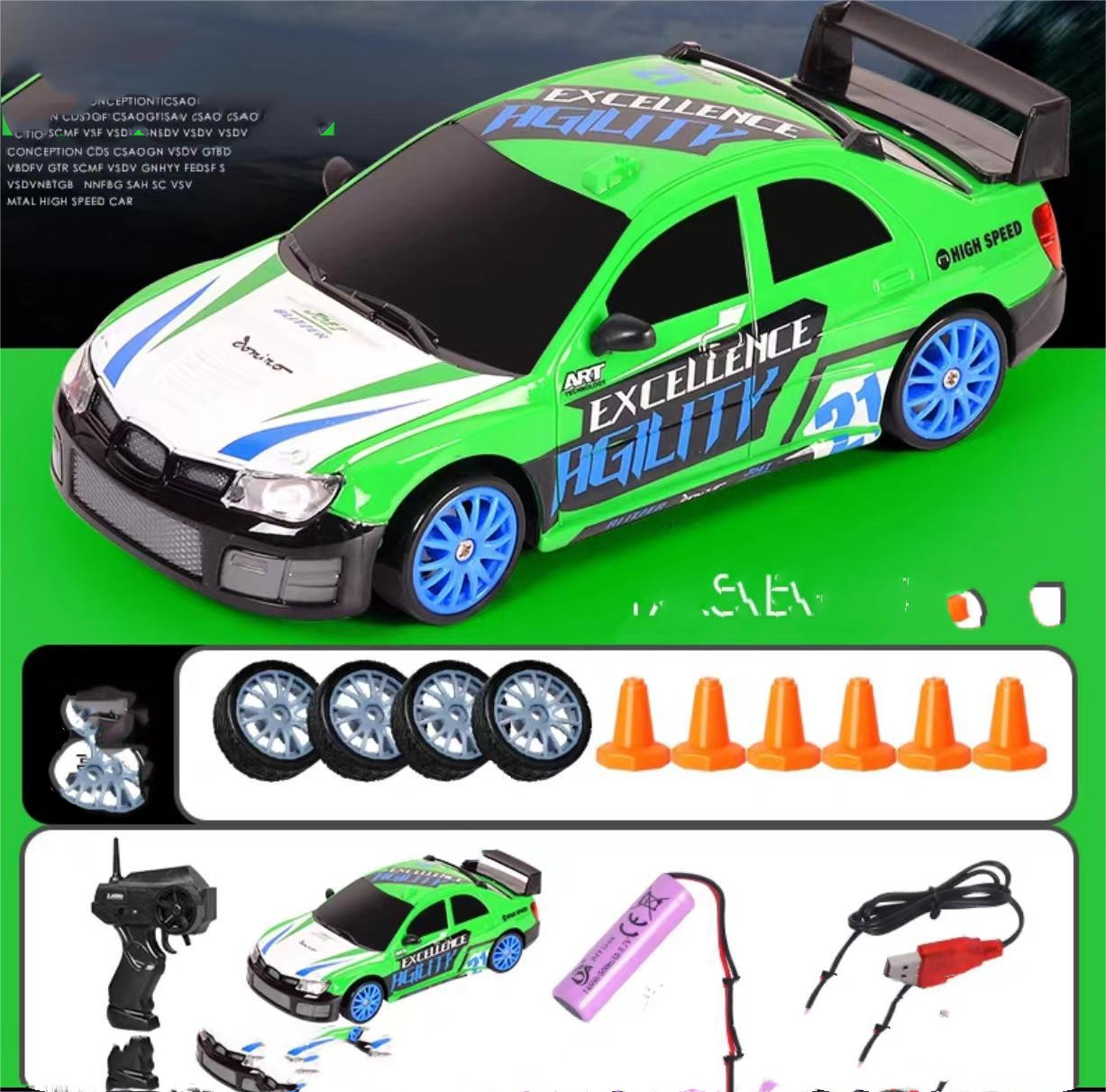 2.4G Drift Rc Car 4WD RC Drift Car Toy Remote Control GTR Model AE86 Vehicle Car RC Racing Car Toy For Children Christmas Gifts - Image 3