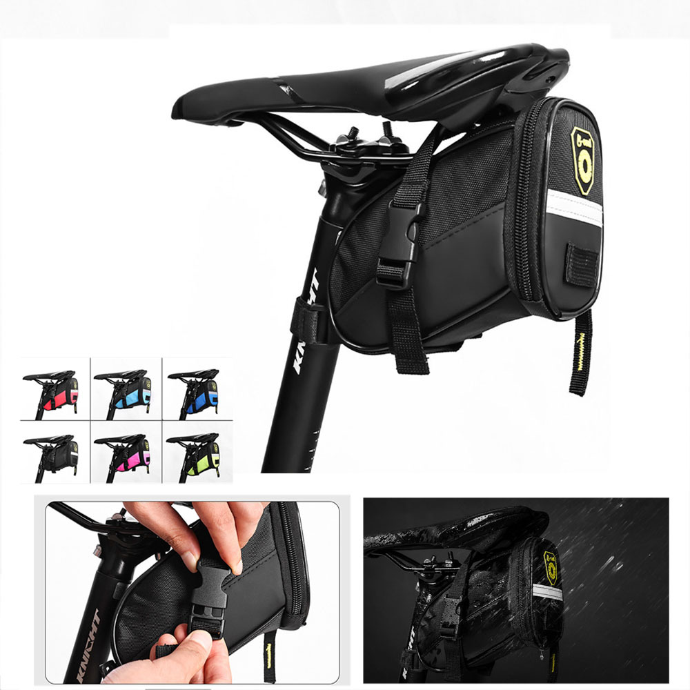 Waterproof Saddle Bag, Strap Mount Seat Pack, Bike Seat Bag, Bicycle Saddle Bag, Cycling Bag For Mountain Road Bikes - Image 2