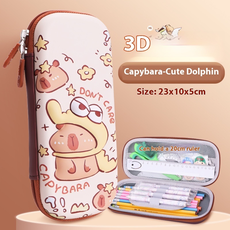 Cartoon 3D Three-dimensional Capabala Children's Stationery Box - Image 5
