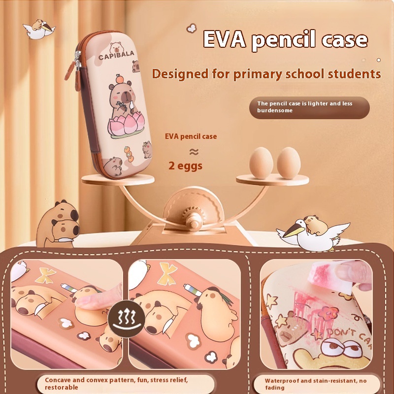 Cartoon 3D Three-dimensional Capabala Children's Stationery Box - Image 8