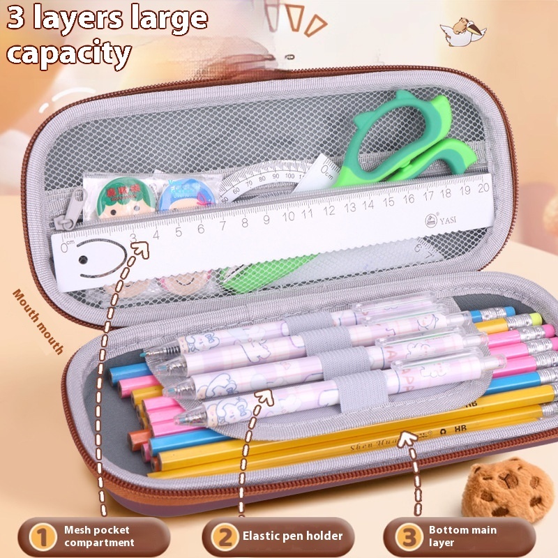 Cartoon 3D Three-dimensional Capabala Children's Stationery Box - Image 7