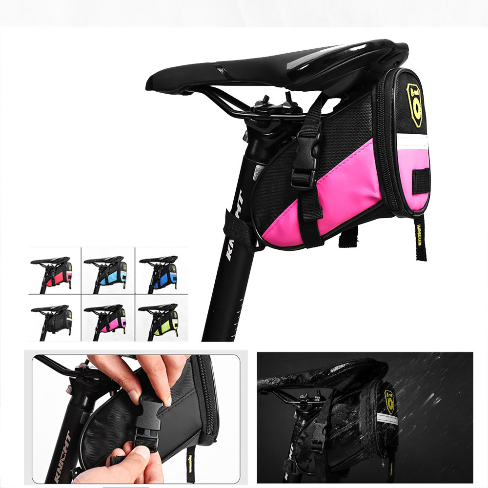Waterproof Saddle Bag, Strap Mount Seat Pack, Bike Seat Bag, Bicycle Saddle Bag, Cycling Bag For Mountain Road Bikes - Image 3