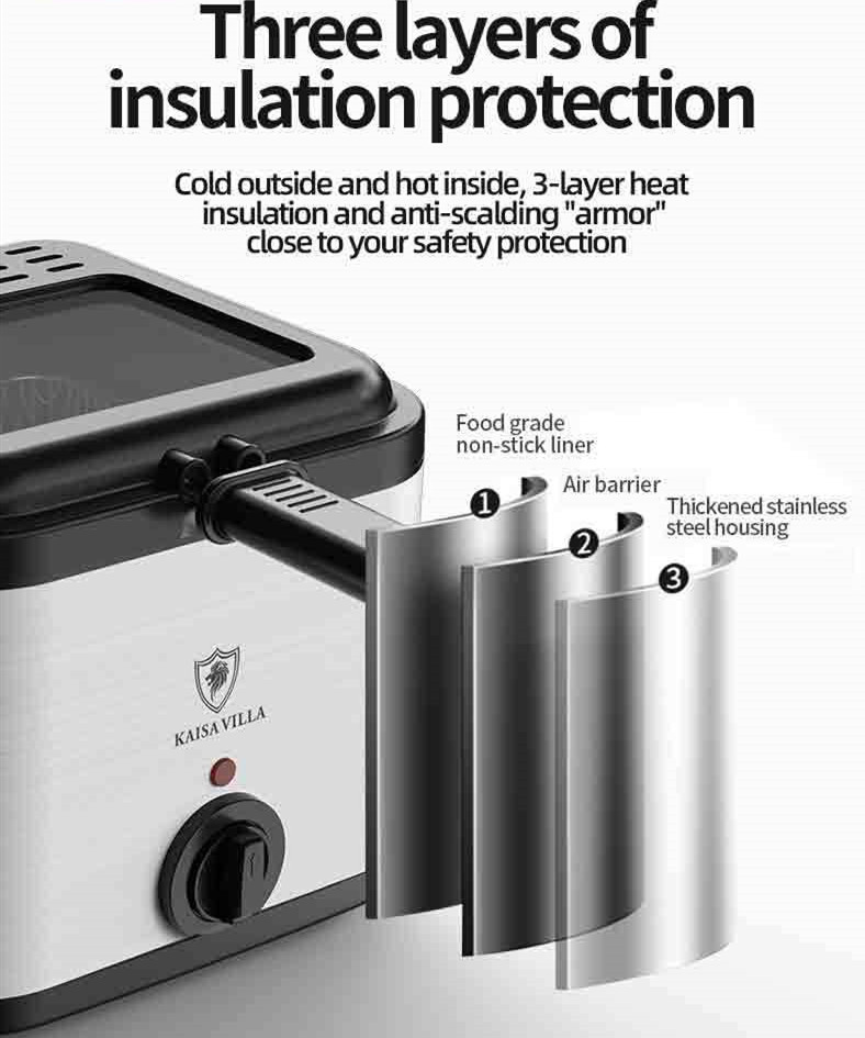 Visual Multifunctional Electric Air Fryer Skewer French Fries Machine - Image 2