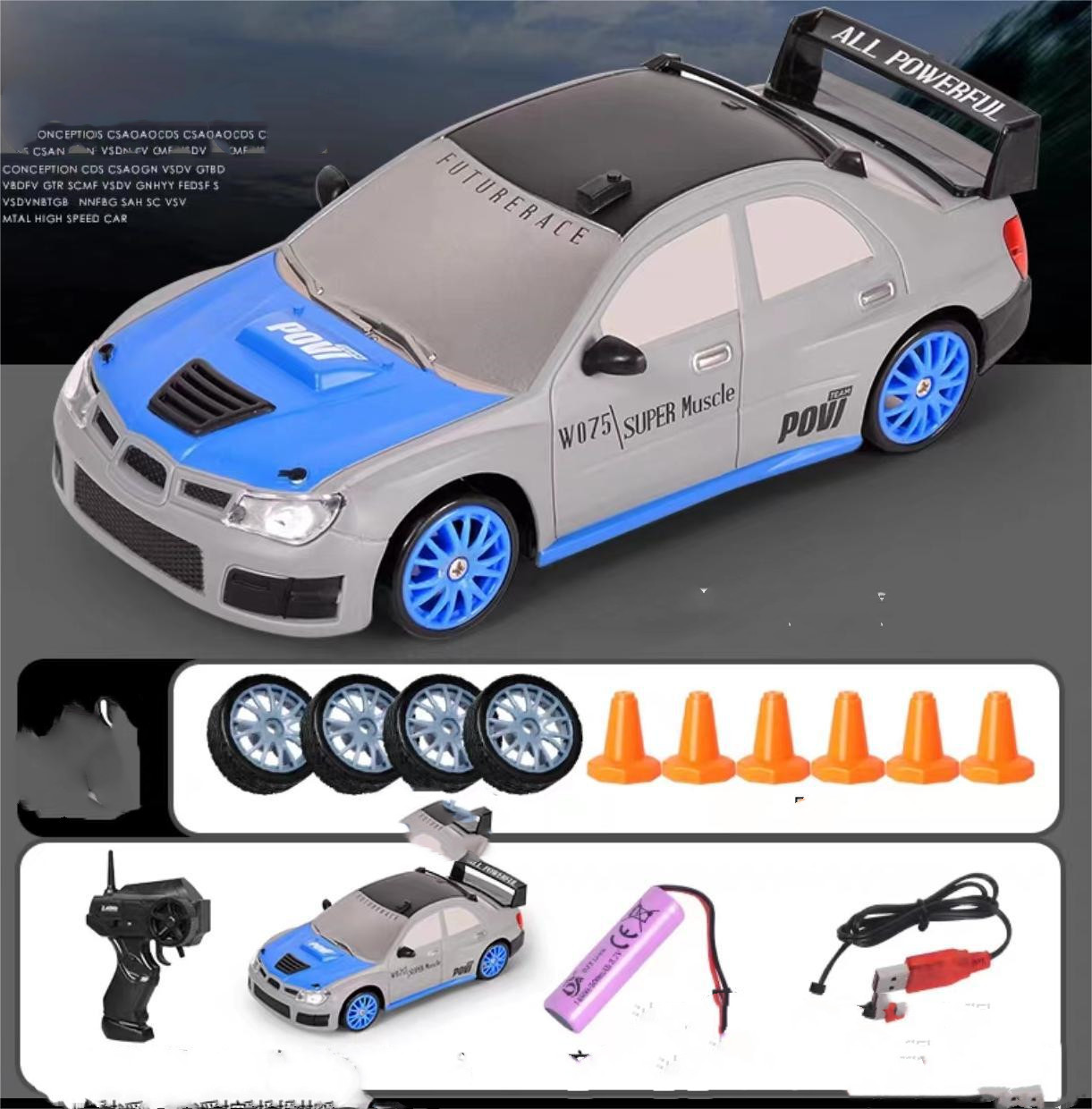 2.4G Drift Rc Car 4WD RC Drift Car Toy Remote Control GTR Model AE86 Vehicle Car RC Racing Car Toy For Children Christmas Gifts - Image 4