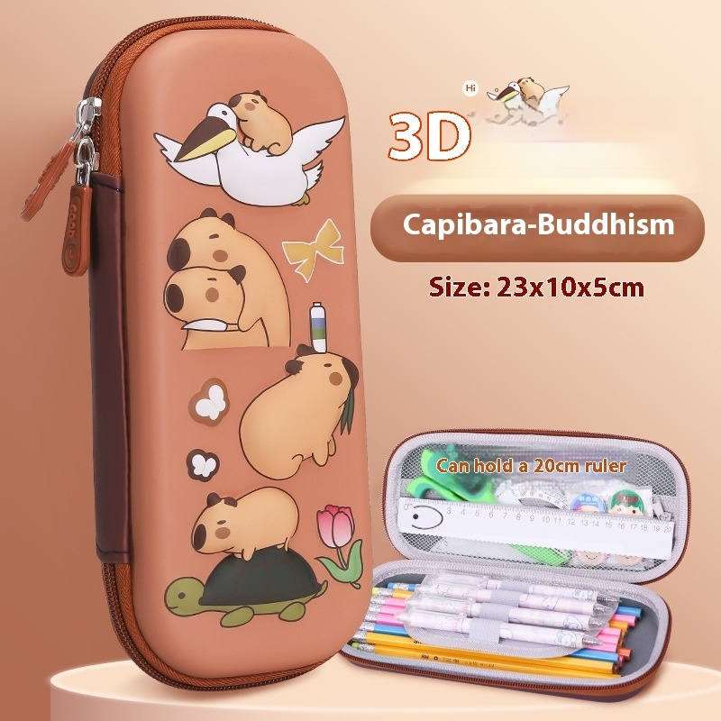 Cartoon 3D Three-dimensional Capabala Children's Stationery Box - Image 9