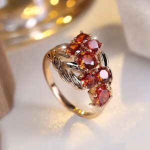 Micro Inlaid Zircon Fashion Retro Ring