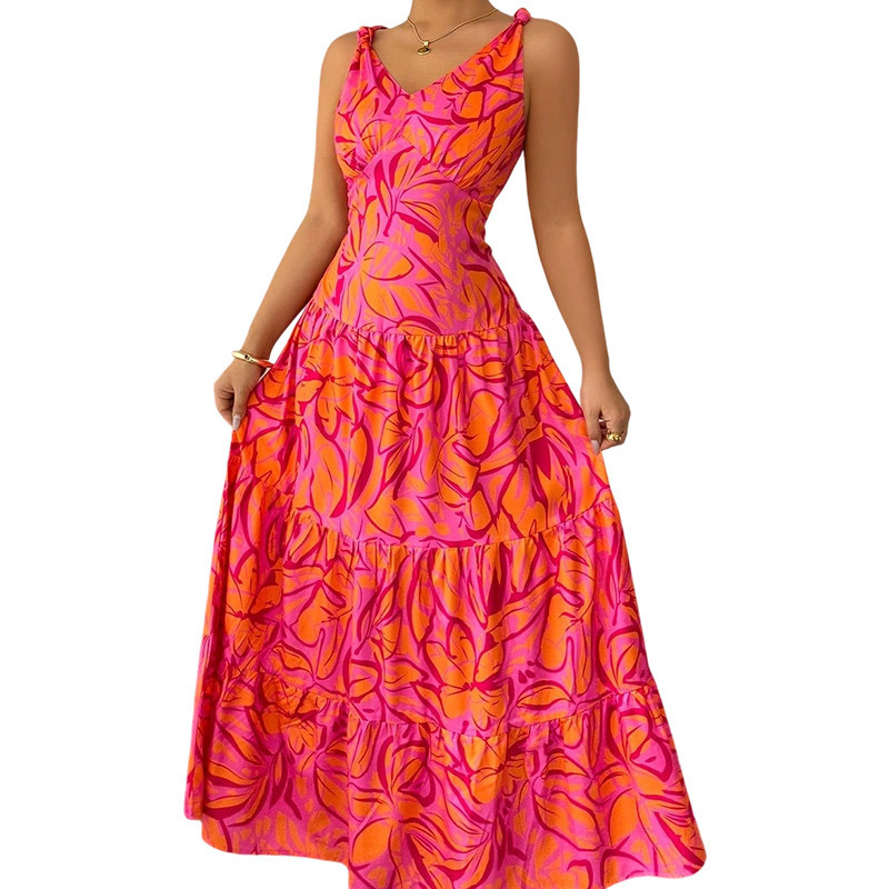 Casual Pattern Mid-length Dress - Image 2