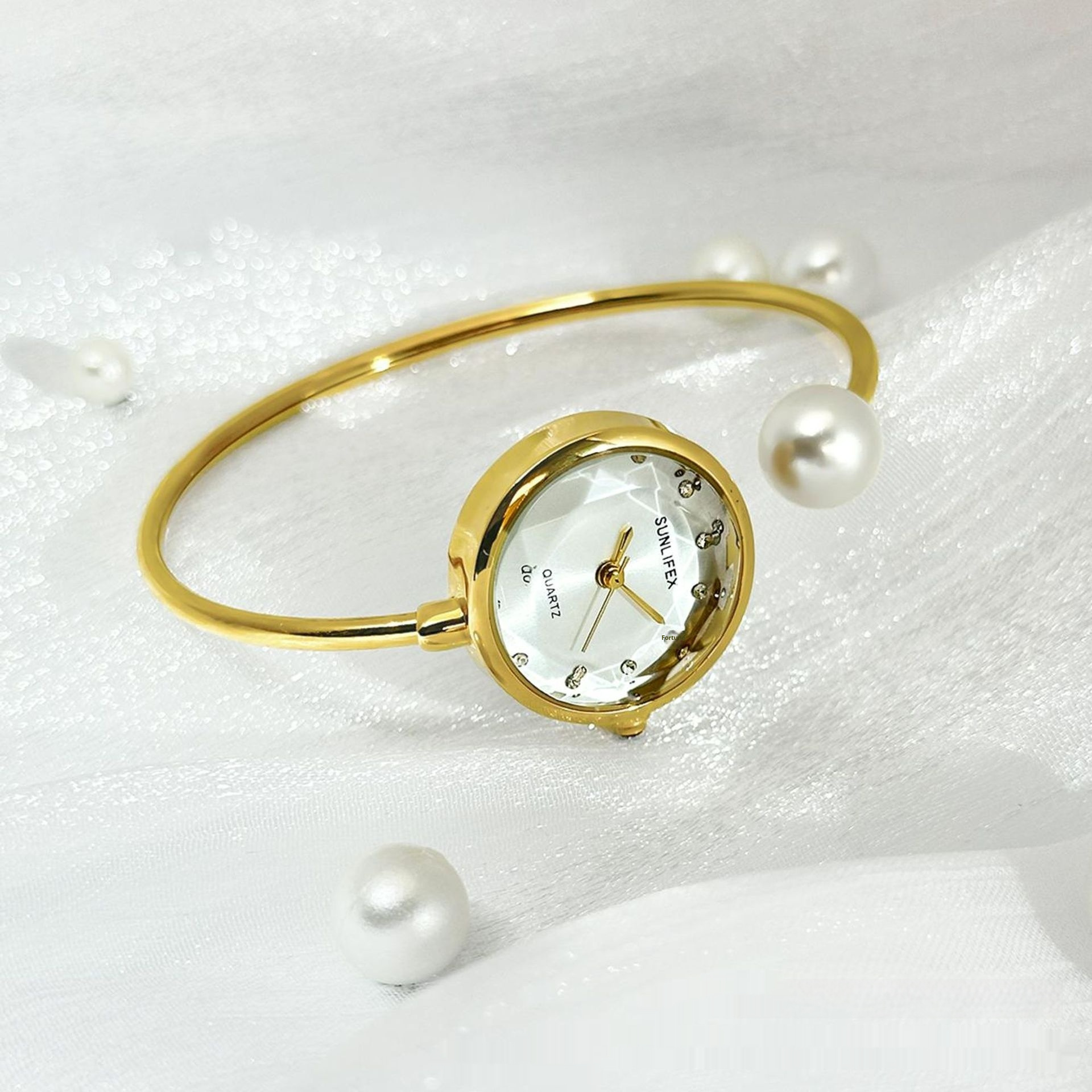 Women's High-grade Simple Pearl Bangle Watch High-grade Watch - Image 4