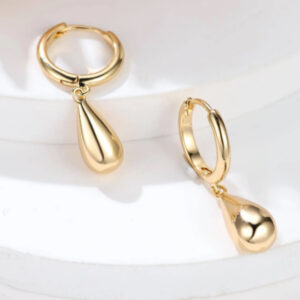 European And American Retro Simplicity Water Drop Pendant Earrings