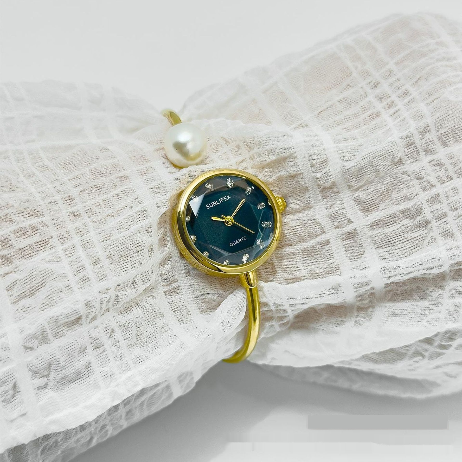 Women's High-grade Simple Pearl Bangle Watch High-grade Watch - Image 7