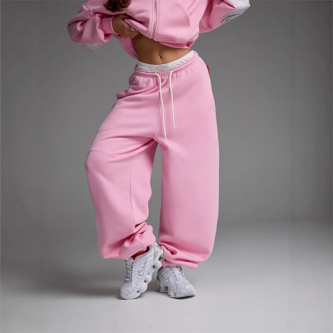 Casual Straight-leg Wide Leg Sweatpants - Image 4