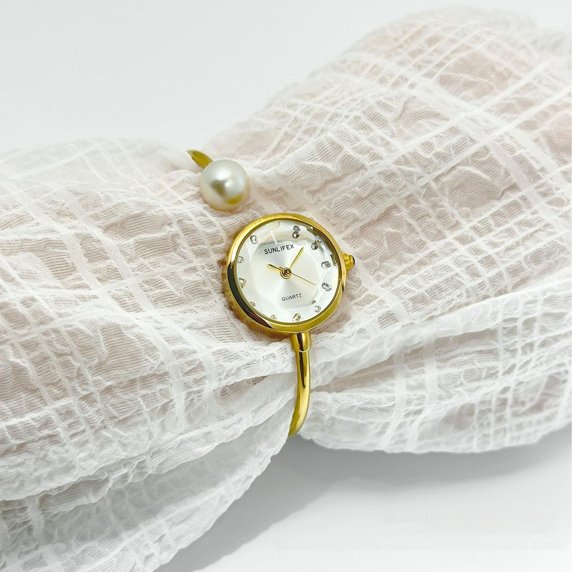 Women's High-grade Simple Pearl Bangle Watch High-grade Watch - Image 2