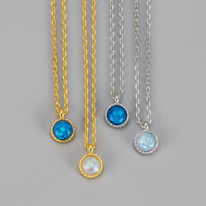 Opal Necklace Clavicle Chain Female
